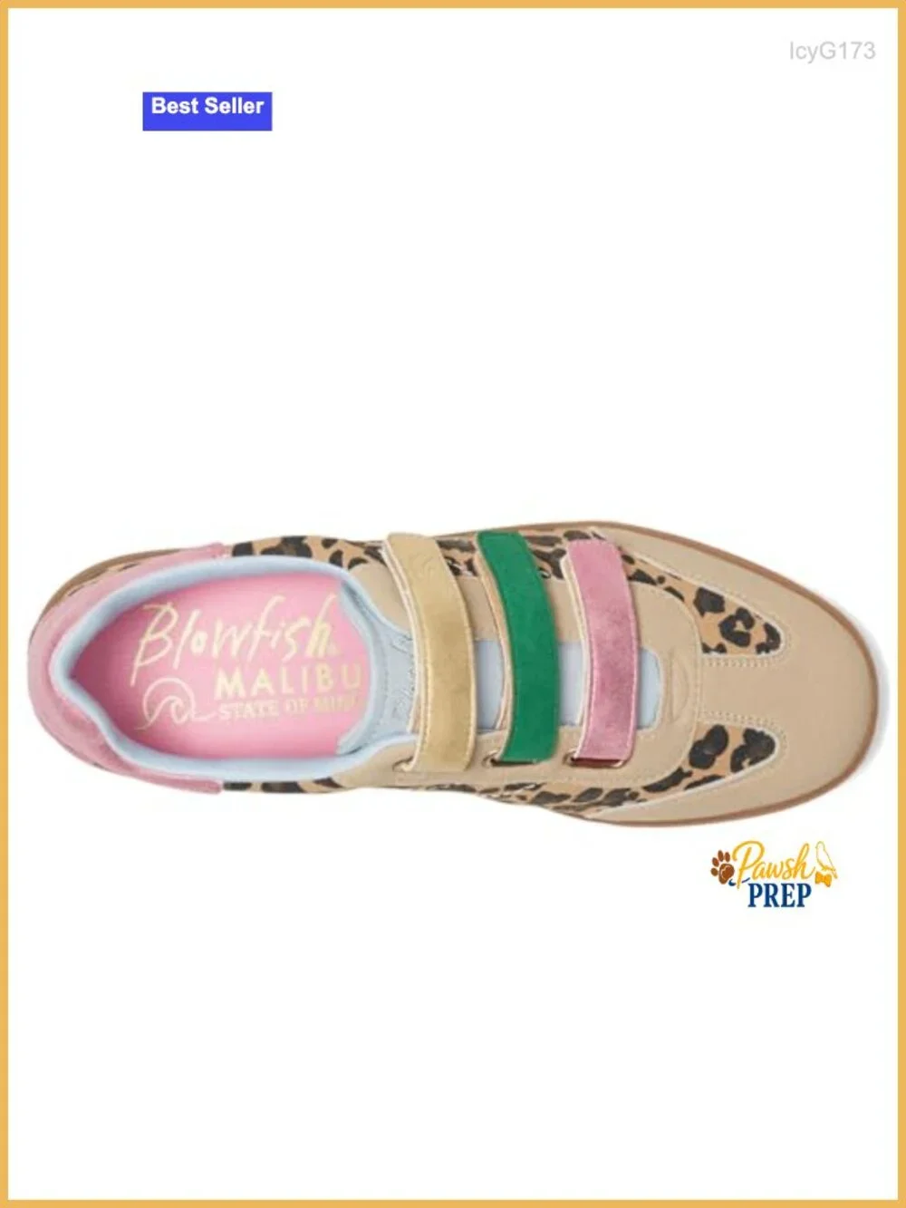 Faux Suede and Faux Leather Sneakers with Hook-and-Loop Strap